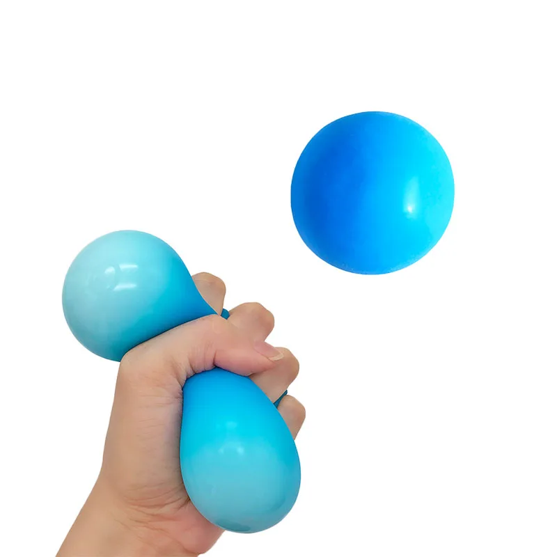 Balle Anti-Stress en TPR de 6cm pour Enfant et Adulte, Jouet Souligné,  Change de Couleur