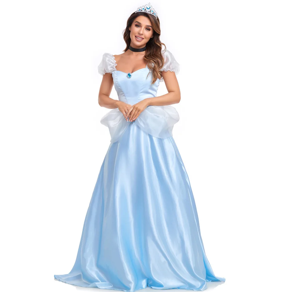 Costumi Della Principessa Di Cenerentola Cosplay Delle Donne Adulte Di Halloween