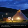 Soomloom Titanium Stove Accessories - Titanium Chimney Extension Pipe, Lightweight Extendable Pipe for Camping Firewood Stove 6