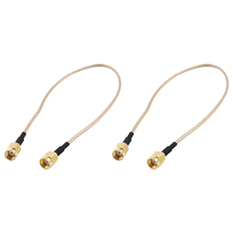 A43T 10Pcs 12 인치 RP-SMA 암-RP SMA 암 플러그 RF 피그테일 케이블 RG316