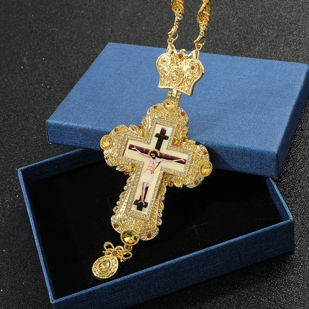 

Fashion Religion Christian Jesus Cross Necklace for women Elegant Banquet Party Jewelry Religious Faith Accessories Gifts