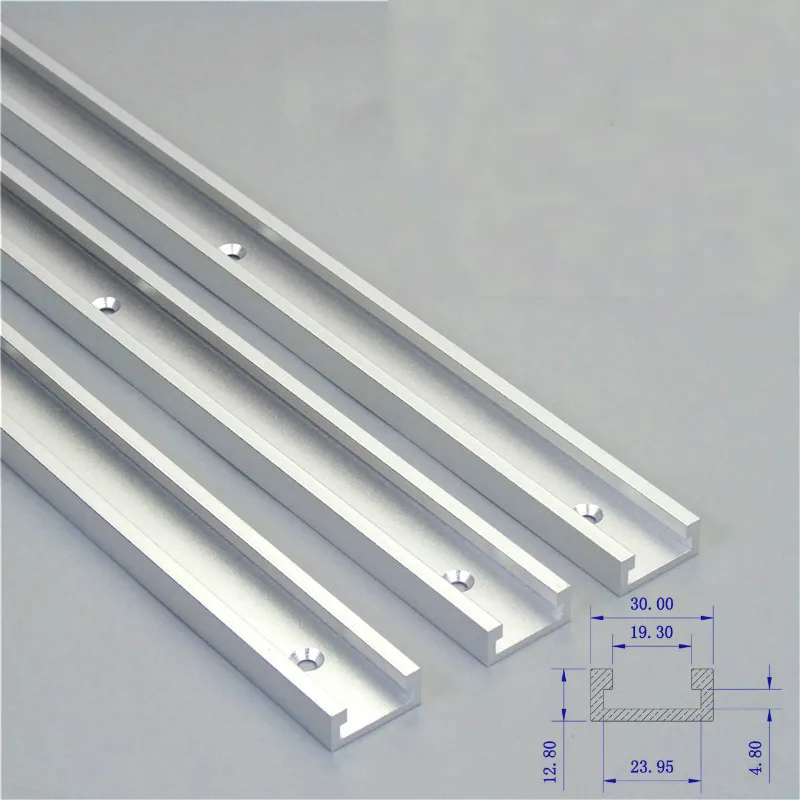 Type-30 Woodworking T Track Slot 30-80cm Aluminium Alloy for Router Table Workbench DIY