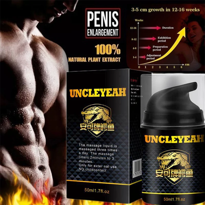 Penis Enlargement Cream Sexual Lubricant Ejaculation Delay Product for Men Penis Massage Oil 50ML
