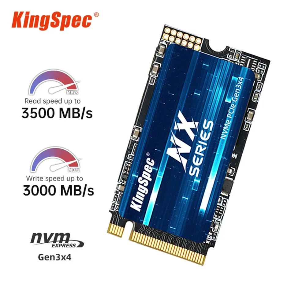 

KingSpec M2 NVMe Ssd 256GB 512GB 1TB Hard Disk M.2 2242 PCIe M2 NMVe Internal Solid State Drive for Hp Laptop Desktop Notebook