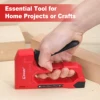 EZARC Hand Staple Gun Kit for Woodworking with 1000 Staples and Staple Remover, Light Duty Stapler and Nail Gun for DIY Crafts 3