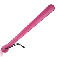 48CM Length PU Leather Horse Whip Paddles, Equestrian Riding Crop Whips with Wrist Strap 1