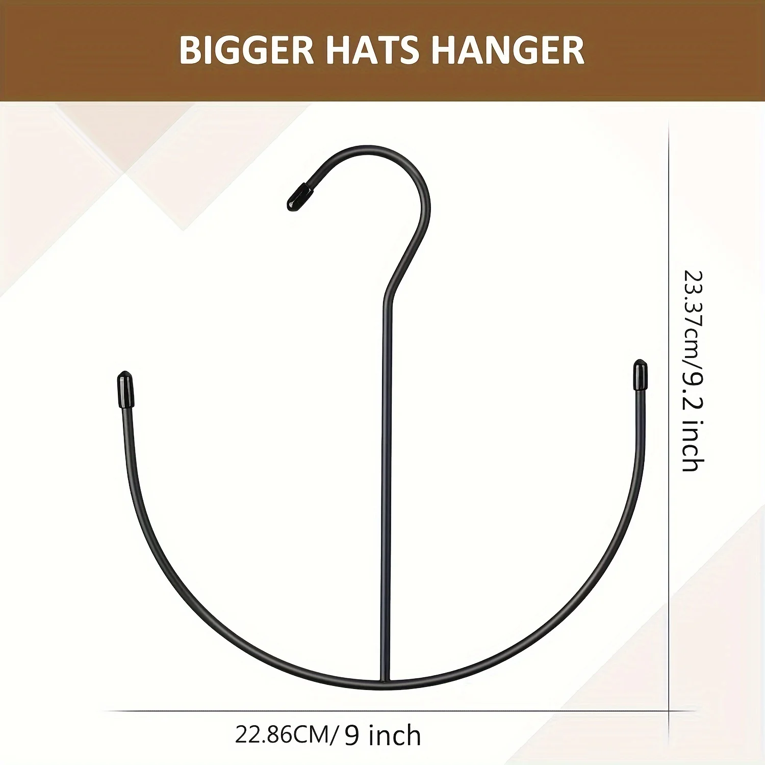2-Pack Hanging Hat Organizer Rack Stainless Steel Cap Holder for Closet Multi-Function Hat Hangers for Baseball Caps Storage