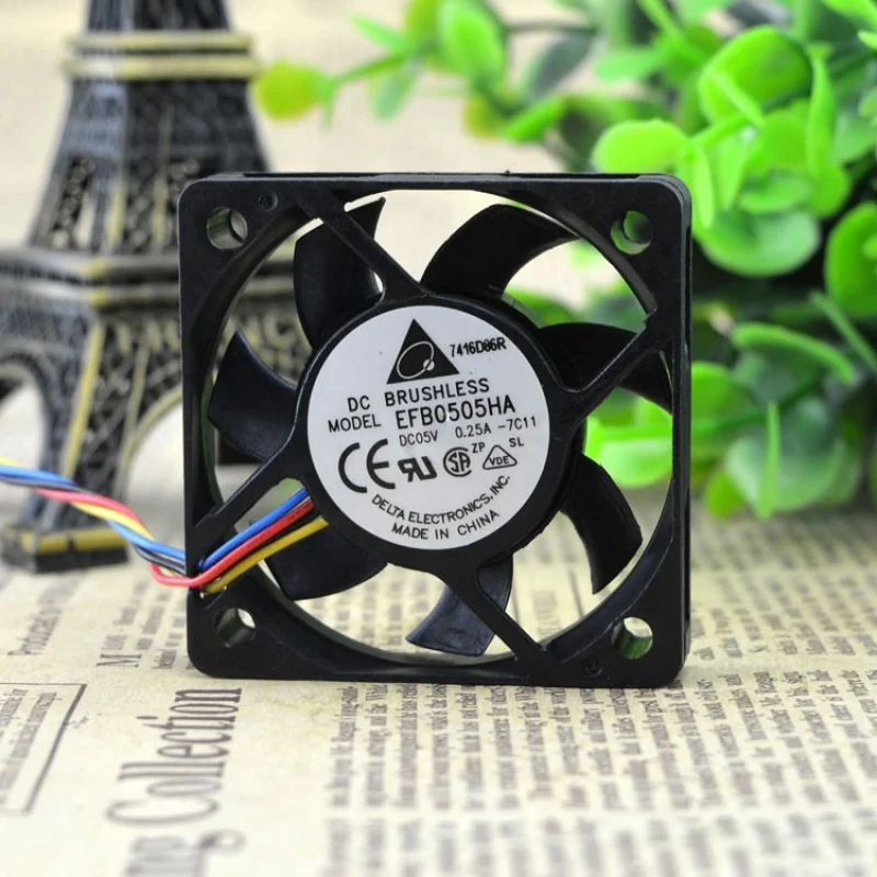 

Efb0505ha 5010 5cm 5V Max Airflow Rate Double Ball Cooling Fan