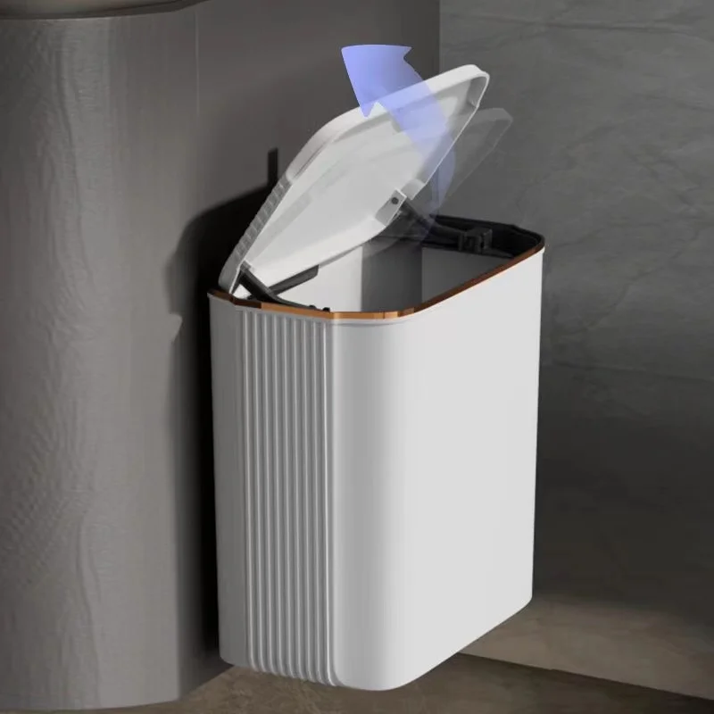 Set di 2 pattumiere sospese da cucina (5L+3L), pattumiera da tavolo con coperchio, piccola pattumiera in plastica per cucina, camera da letto, bagno | Leroy Merlin