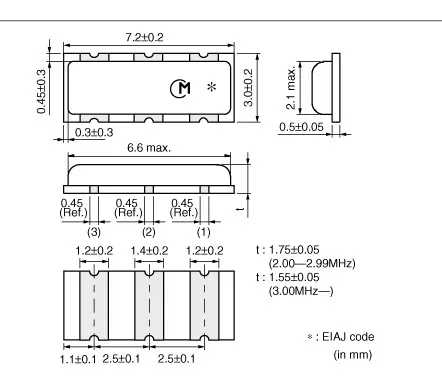 Pçs lote 5 Orginal CSTCC SMD-3P 8M