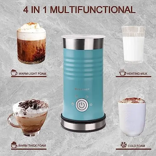 Huogary Automatic Milk Steamer, Milk Frother and Steamer with Hot and Cold  Froth Function, Hot Chocolate Maker and Electric Milk - AliExpress