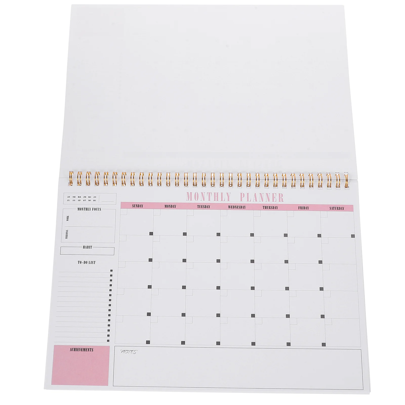 

Daily Planner Organizer Notebook Monthly Planner Notepad Multi-functional Notepad