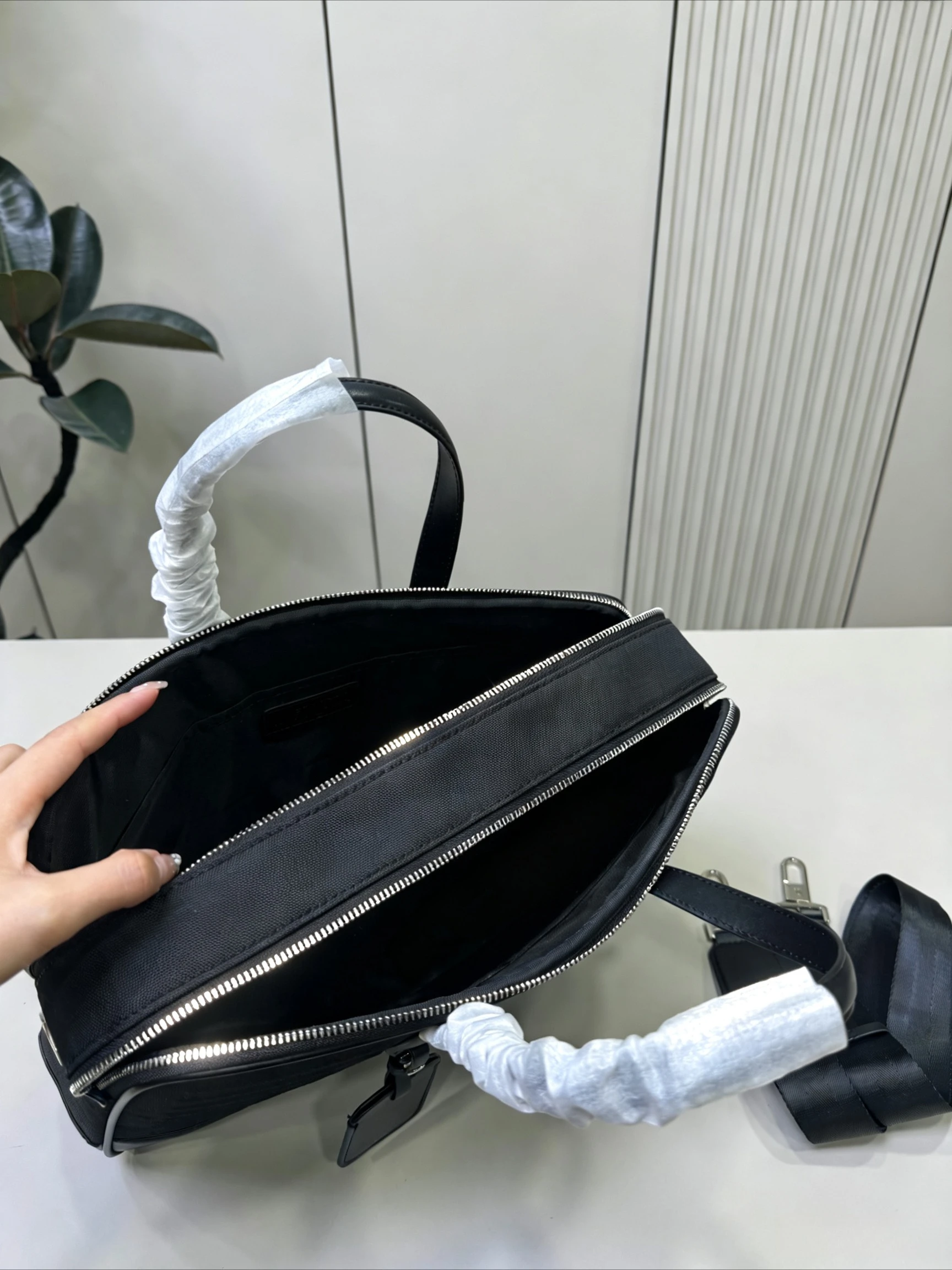 고급 캐주얼 방수 남성용 컴퓨터 가방 패션 부티크 나일론 휴대용 숄더 스트랩 가방 대용량 비즈니스 토트백