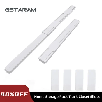 2PCS Pull-Out Storage Drawer Slide Rails 1