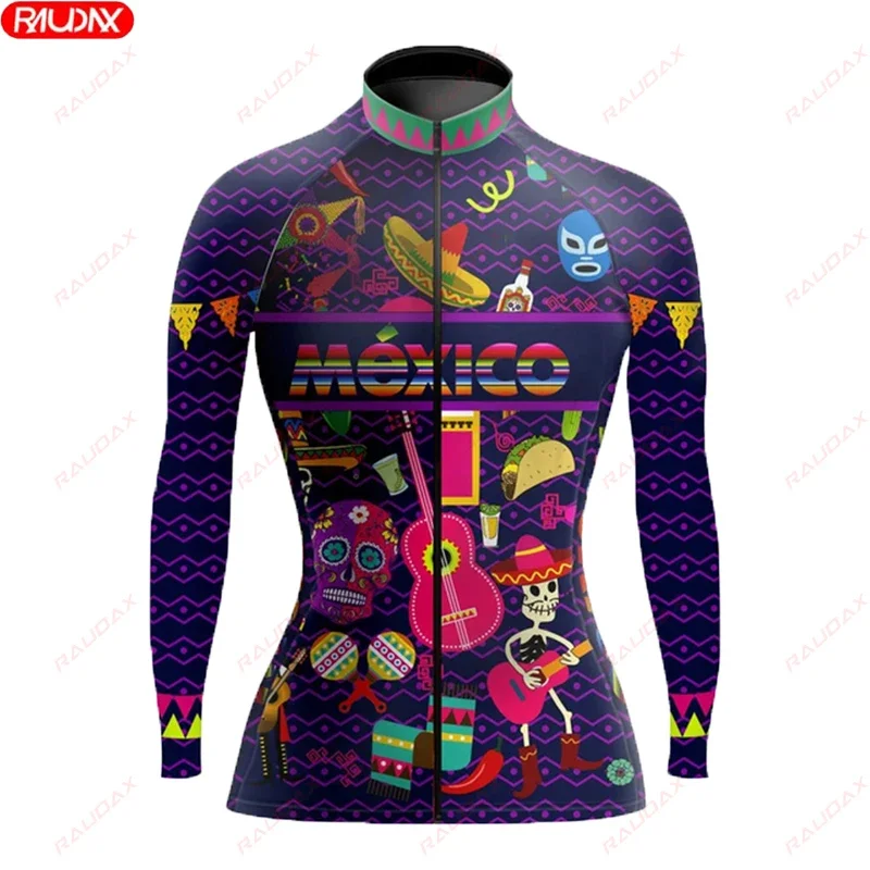 Autumn Women's Bicycle Long Sleeve Road Bicycle UV Protection Cycling Suit Spring Competition Professional Team Jersey