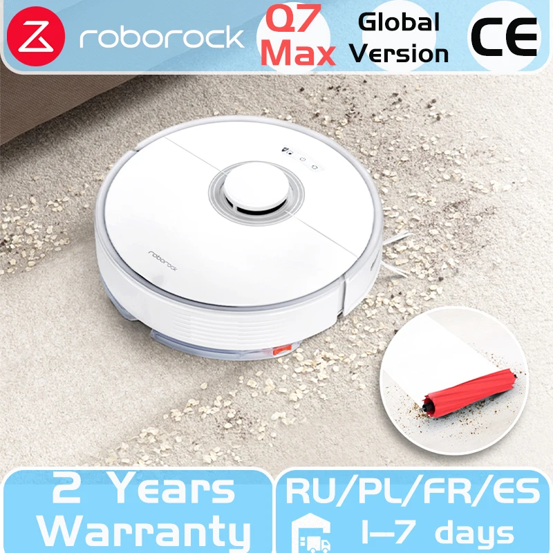 Новинка 2022 робот-пылесос Roborock Q7 Max мощность всасывания 4200 па точность создания