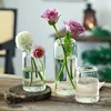 Glass Bud Vases Set of 3, Modern Small Flower Vase in Bulk for Wedding Decorative, Clear Glass Vase for Party Events Centerpiece 4