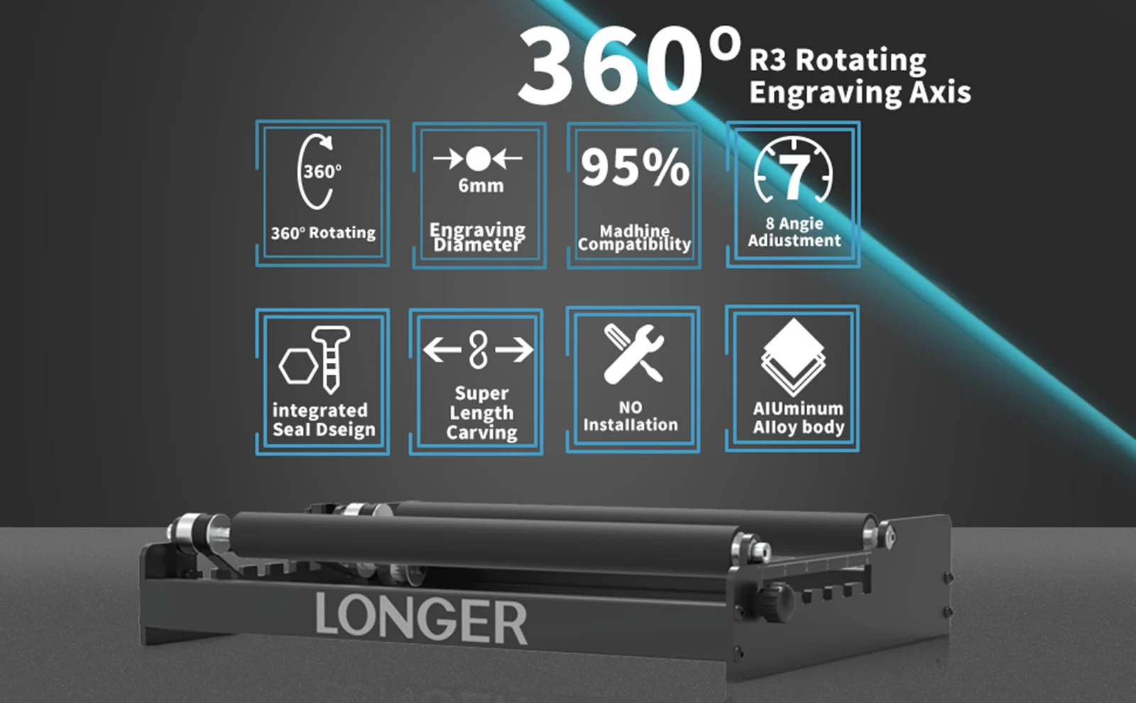 Рисунок 5 - Роторный ролик для лазерной гравировки