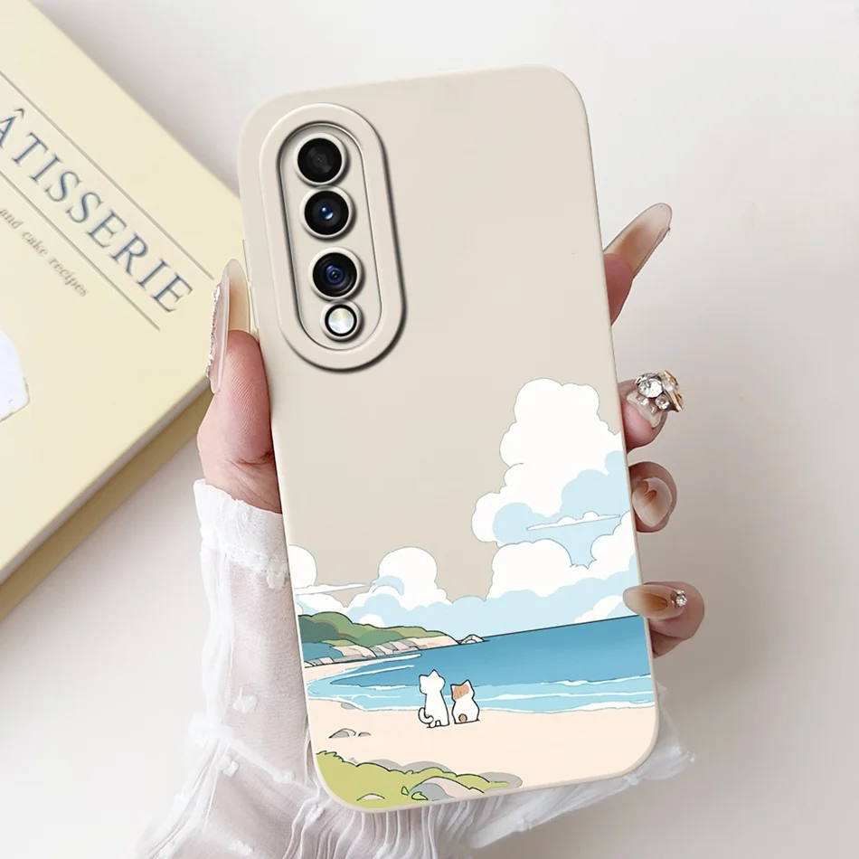 Cute Panda & Rabbit Cartoon Soft Silicone Shockproof Case - Fits Select Honor Models