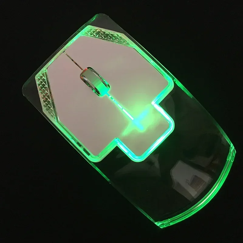 Transparent Colorful Glowing Mouse 2.4G Wireless wireless mouse ergonomic mouse wireless optical mouse Ergonomics Optical Computer Silent Mouse for Laptop Pc