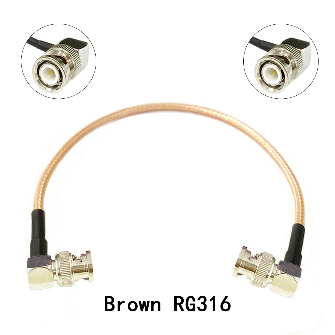 

New BNC Male Right Angle Connector To BNC Plug RA 90-Degree Convertor RG316 Pigtail Cable Wholesale 15CM 6" Adapter