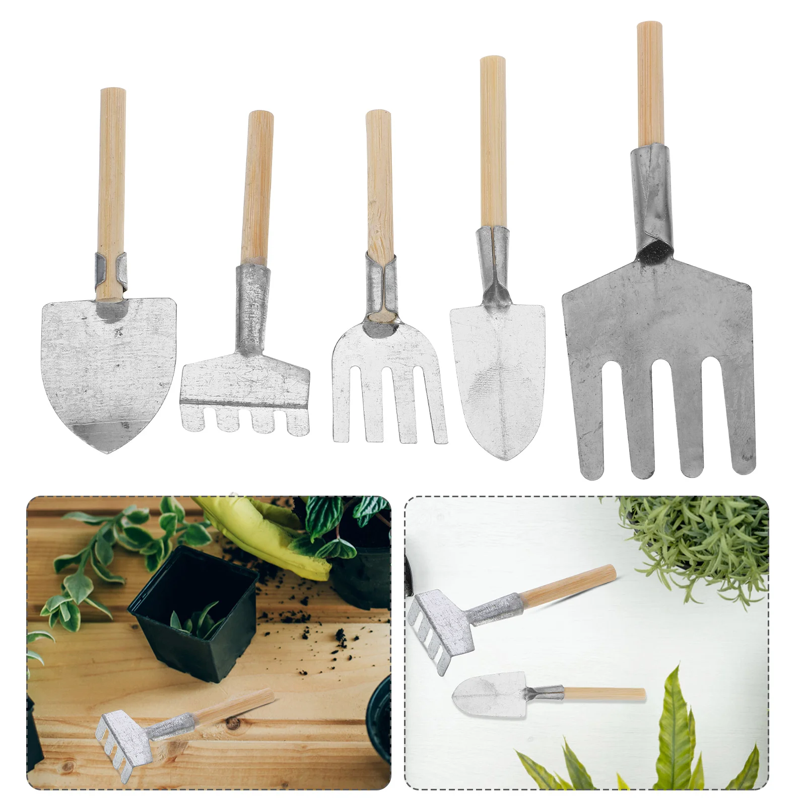 

Dollhouse Party Accessories Mini Garden Tools Toy Household Gardening Shovels