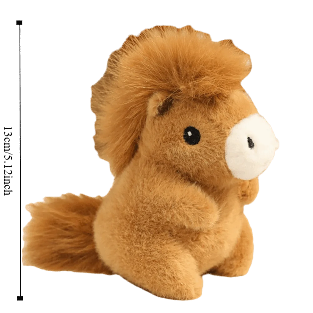 Simulation Horse Simulation Horse Toys PP Cotton Realistic Horse Stuffed Stuffed Animal Soft Horned Sheep Doll Birthday Gift