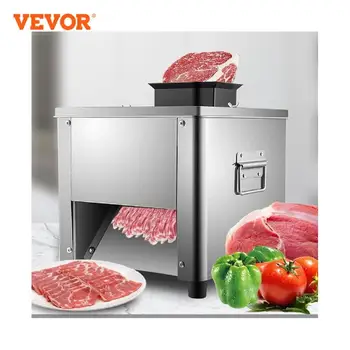 VEVOR-전기 고기 슬라이서 150 Kg/H 2.5/3.5/5/7MM, 상업용 스테인레스 스틸, 자동 야채 커터 그라인더, 가전 제품