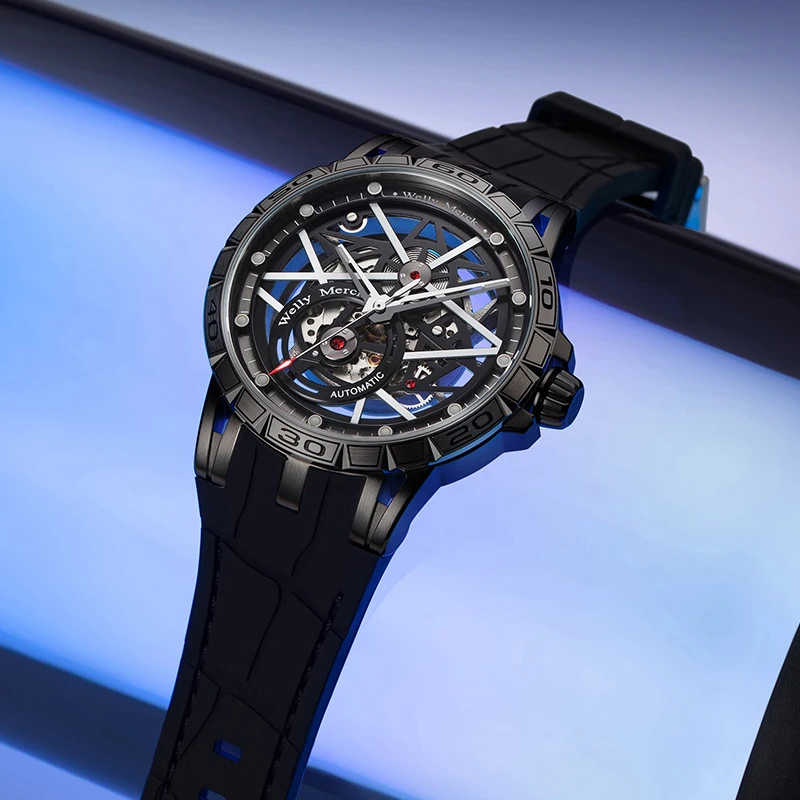 WM Watch Mechanical Watch, 8205 movement, 316L stainless steel case, sapphire crystal glass, 50m water resistance WM143M - 6