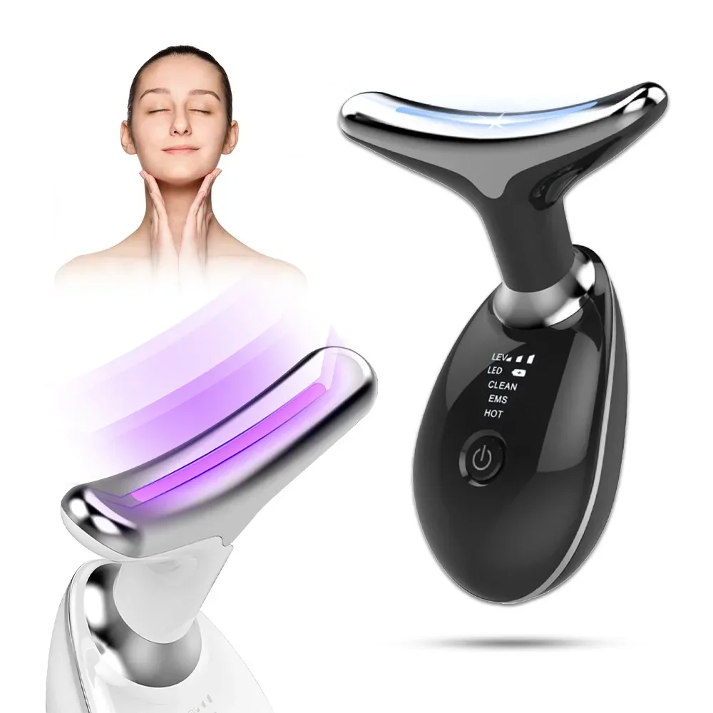 Neck Face Massager Neck Face Lifting Machine Face Massager Photon Therapy Eye Neck Massage Instrument Anti Wrinkle Double Chin Remover