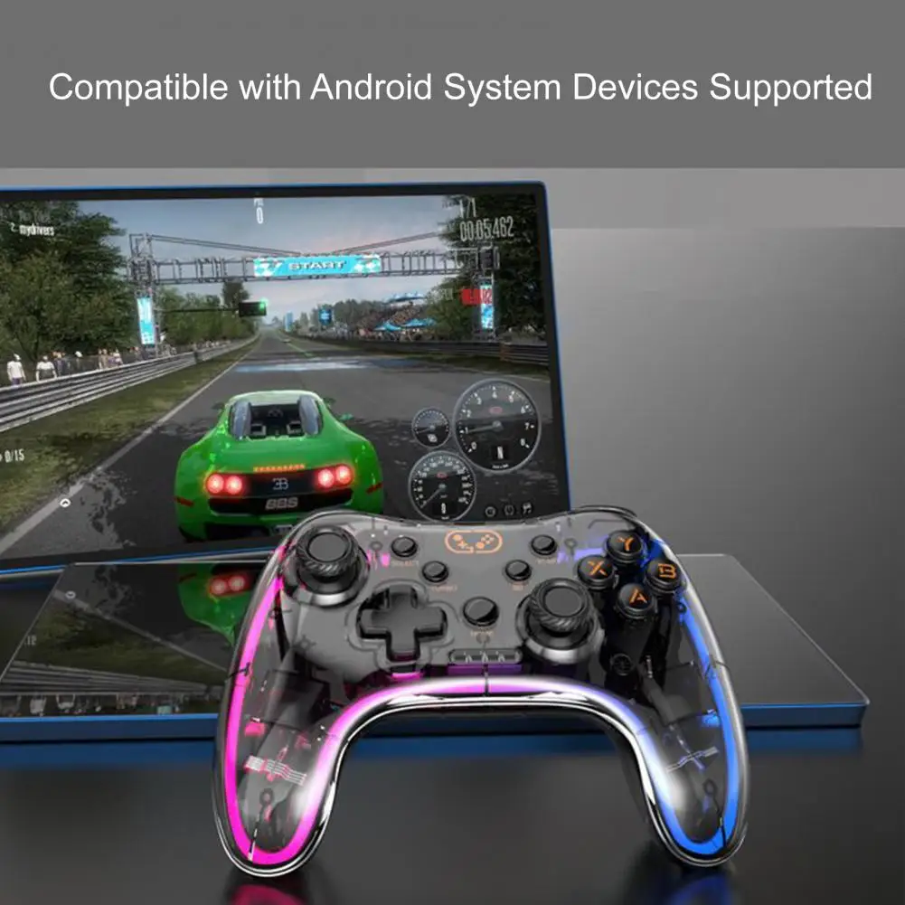 Портативный беспроводной игровой контроллер с RGB-подсветкой