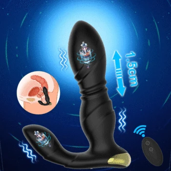 Prostate Massager 360 Degree Rotating Anal Vibrator Dildos Woman Thrusting Male Masturbator Butt Plug Sex Toys for Men Adult 18+ 3