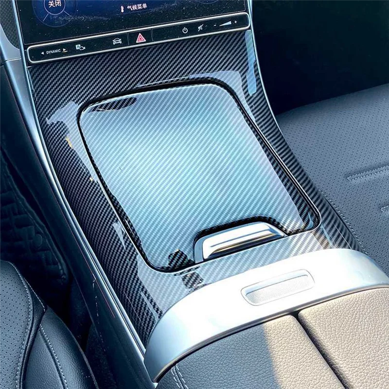 AA14 신형 시프터 패널 센터 컨트롤 트림 패널 시프터 트림 프레임 C클래스 W206 C200 C260 C300 2022+용 자동차 부품