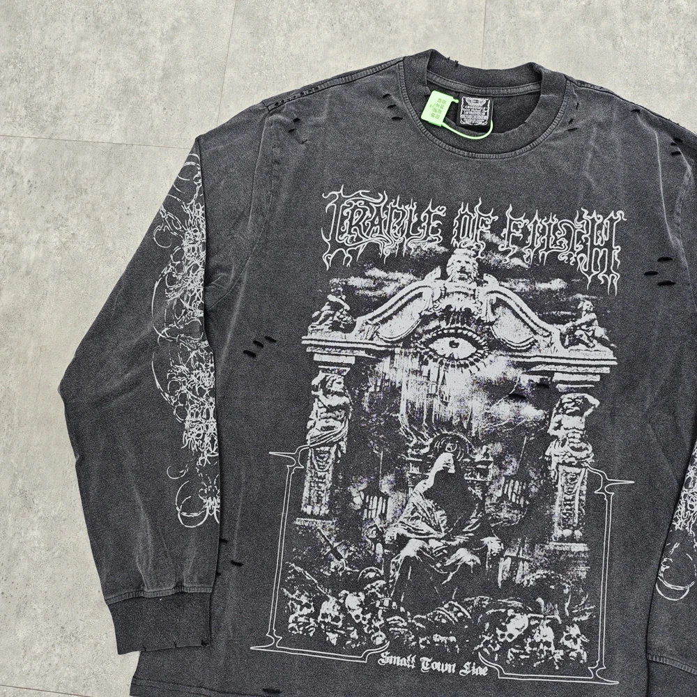 Yao Fashion Graphics Print Vintage Oversize Loose Retro