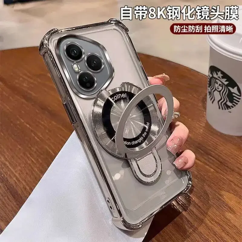 Armor Matte Case with Ring Magnetic Stand Holder and Shockproof Shell