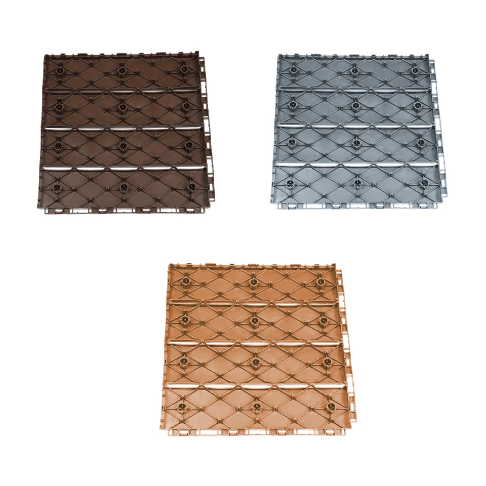 Interlocking Outdoor Deck Tiles Waterproof Anti Slip
