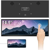 12.3 /14.5 inch TouchScreen Monitor HDMI & Type C 1920x720/2.5K IPS Display  LCD Bar Computer Temp Display Widescreen