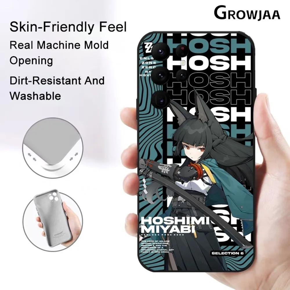 Miyabi Hoshimi Design Protective Silicone Phone Case