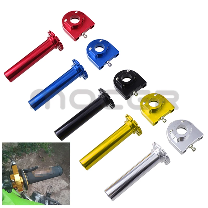 

Universal 22mm 7/8" Aluminum Accelerator Twister Grips Handle Throttle Twist Grips Dirt Bike Motorcycle Handlebar Scooter Bike