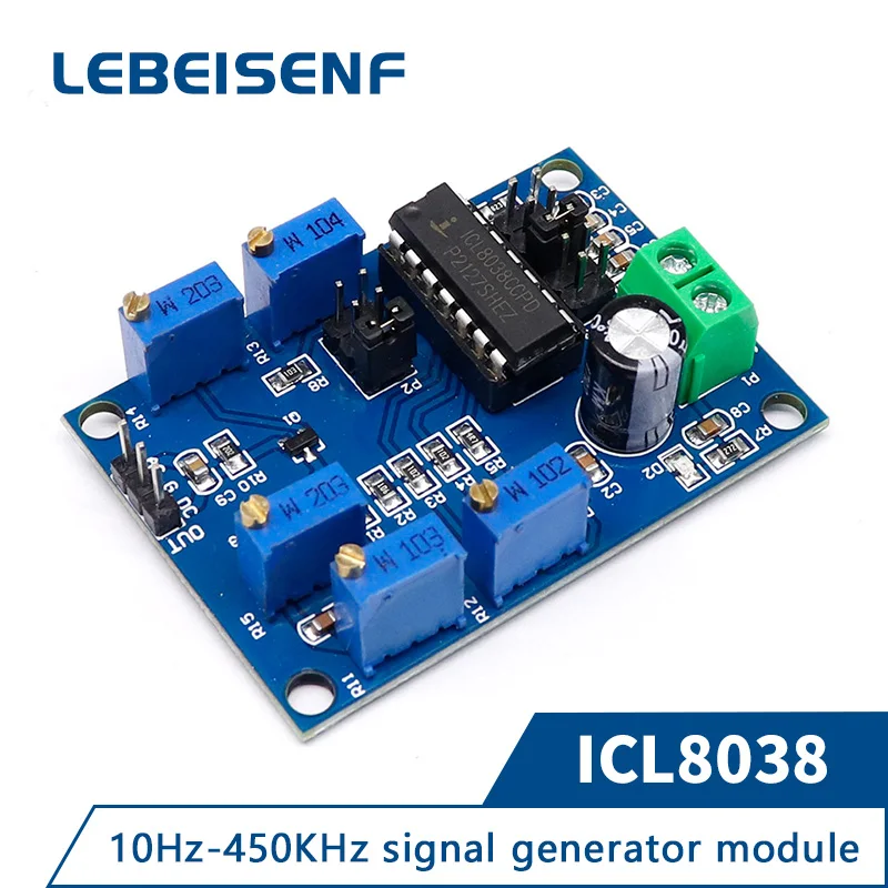 Генератор сигналов ICL8038 средняя/низкая частота сигнала 10 Гц-450 кГц