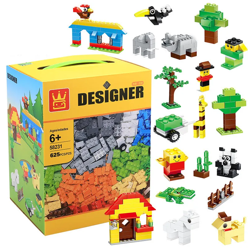 

625pcs Classic Building Blocks Educational Creative DIY Model Bricks Toys Compatible Small Special Particles Parts Set