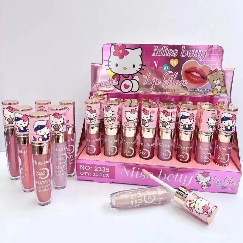 Anime Sanrio Hello Kitty Kuromi Lip Glaze Lip Gloss Lipstick Long