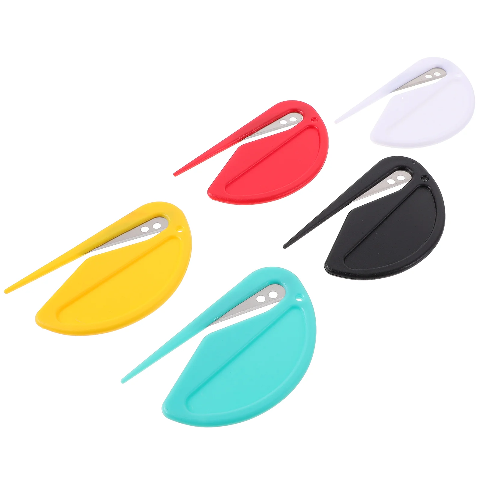 mail opener unboxing knife utility knife pocket folding knife Letter Opener Cute Knives Openers Envelope Slitter Steel Mail Portable Package Opening Tool 5 Pcs