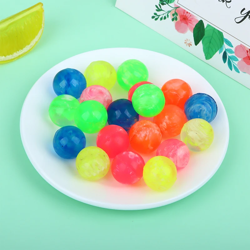 

20Pcs/lot Rubber 20mm Cloud Bouncy Balls Funny Toy Jumping Balls Mini Neon Swirl Bouncing Balls for Kids Sports Games Toy Balls