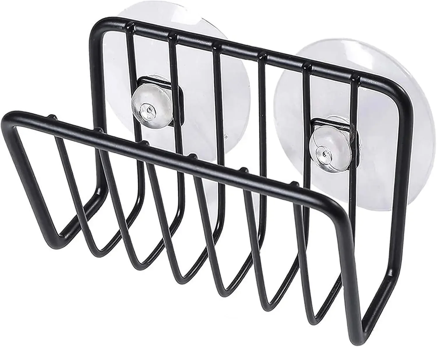 Stainless Steel Suction Cup Kitchen Sink Sponge Holder Organizer