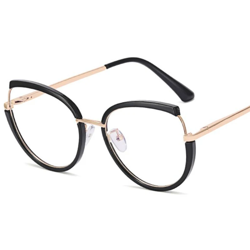 Reading Glasses Women TR90 Leopard Cat Eye Glasses Frame Optical
