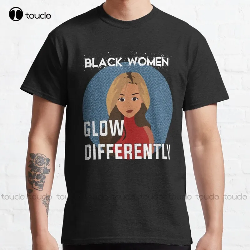 

New Black Glow Different 4 Classic T-Shirt Custom T Shirts For Women Cotton Unisex Tee Shirt Fashion Funny Harajuku Streetwear