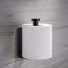 

Toilet Paper Holder Wall Mounted Tissue Shelf Stainless Steel Black Bathroom Accessory Toilet Roll Holder