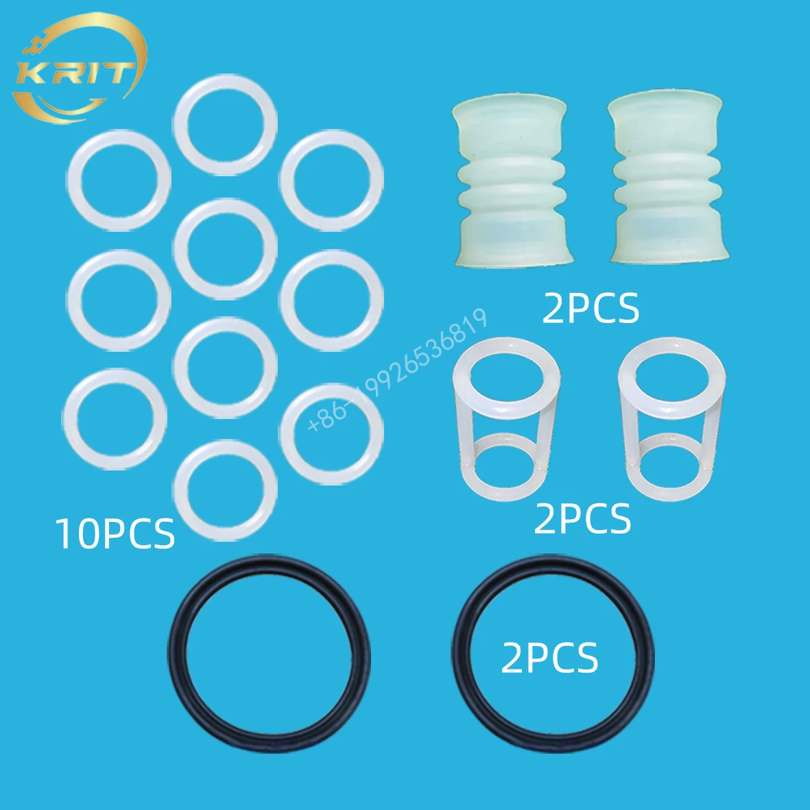 Ice Cream Machine Parts Silicone Sealing Rings Mixed Pack Ice Cream Maker Parts H Shaped O-rings For GS Soft Serve Machines Replacement Total 16 PCS