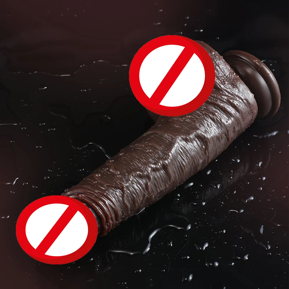 Realistic Dildo With Sliding Foreskin And Testicles Penis Big Dick With Suction Cup Female Adults Erotic Anal Sex Toys For Woman